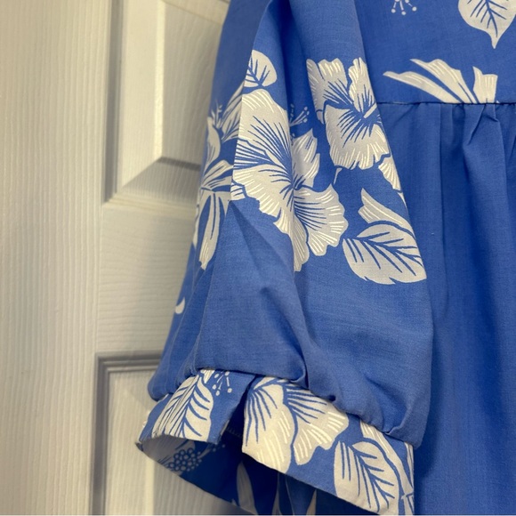 ROYAL CREATIONS HAWAII Short Zippered Muu Muu Size XL Hawaiian Tropical Aloha - Picture 7 of 16